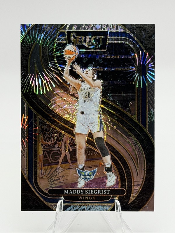 2025 Panini Select WNBA - Maddy Siegrist Silver Party Prizm - Premier #153