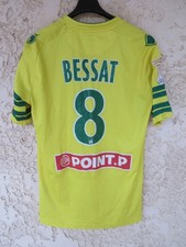 Maillot F.C NANTES porté BESSAT n°8 COUPE DE LA LIGUE 2014 vintage Erreà shirt L