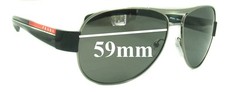 SFx Replacement Sunglass Lenses fits Prada SPS51L PS51LS - 59mm Wide