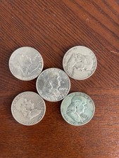 Lot of 5 Franklin Half Dollar - 90 Silver - Choose How Many Lots of 5
