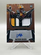 Matthew Golden 2025 Panini Phoenix DRP Bronze Pandora /199 Dual Patch Auto RC