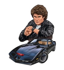 Knight Rider K.i.t.t Michael Knight Nostalgia Water Resistant Sticker Knight Rider K.i.t.t Michael Knight Nostalgia Water Resistant Sticker