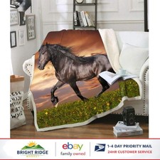 Soft Polyester Horse Blanket 60x80 Inches, Id...