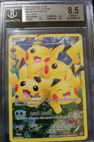 Pokemon Pikachu RC29/RC32 Legendary Treasures BGS 8.5 not PSA 9 not CGC Radiant