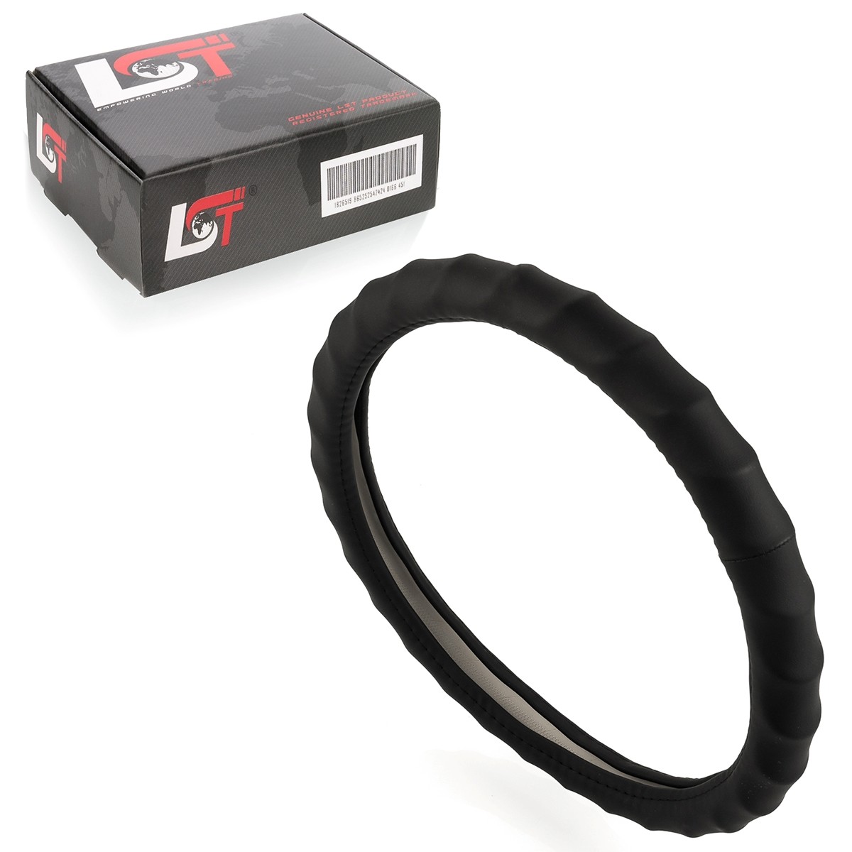 Steering Wheel Cover Ø 38x9 CM Black for Audi A1 A3