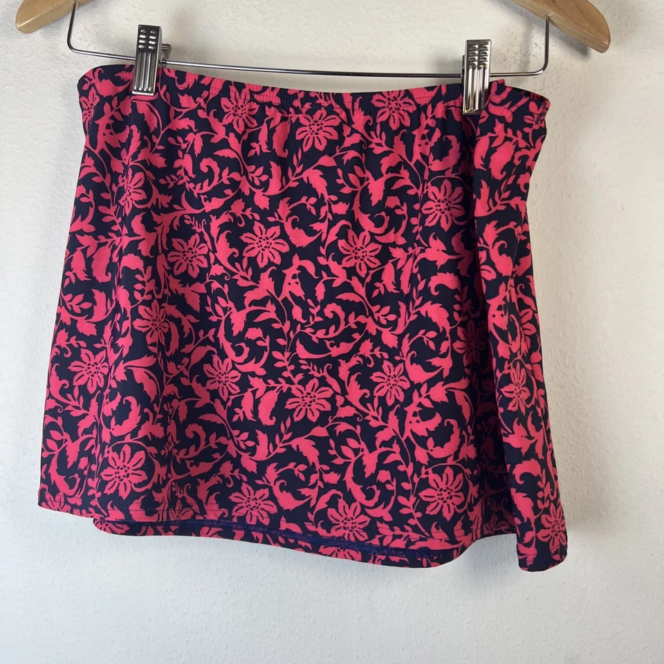 Lands End Traje de Baño Mujer 8 Largo Top y Falda Conjunto Sin Tirantes 2 Piezas Natación Foto 4 de 4