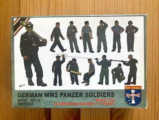 Orion German WW2 Panzer Soldiers Basic Set 2 Figuren 1:72 unbemalt ORI72047