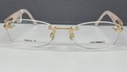 Brille Herren Damen eckig gold randlos Eye max KT 5737 bunt orange gelb