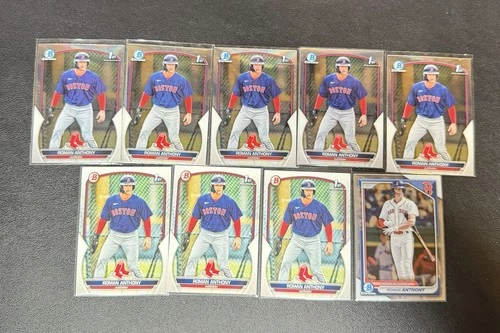 Roman Anthony Bowman 1st 9 Card Lot! #BCP-71 (RC) Red Sox