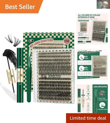 Cruelty-Free DIY Lash Kit - 280 Individual Lashes for Stunning Eyelash Looks