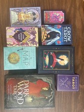 Tarot deck lot - 8 tarot and oracle decks slightly used