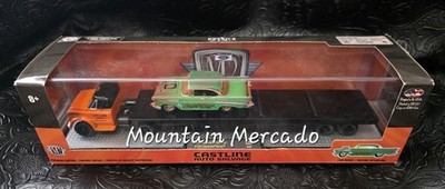 M2 Machines Castline Auto Salvage Hauler With '57 Chevy Bel Air 
