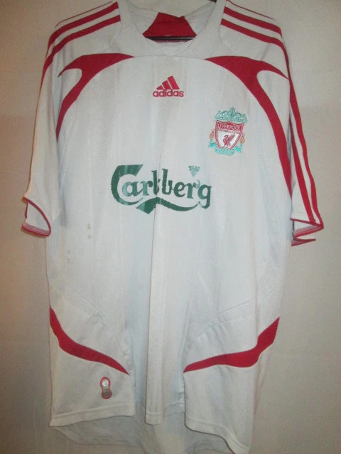 Liverpool 2007 2008 Away Football Shirt Size Large mans top ynwa camiseta 8590