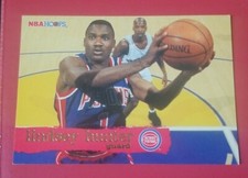 1995-96 Hoops Detroit Pistons Basketball Card #48 Lindsey Hunter