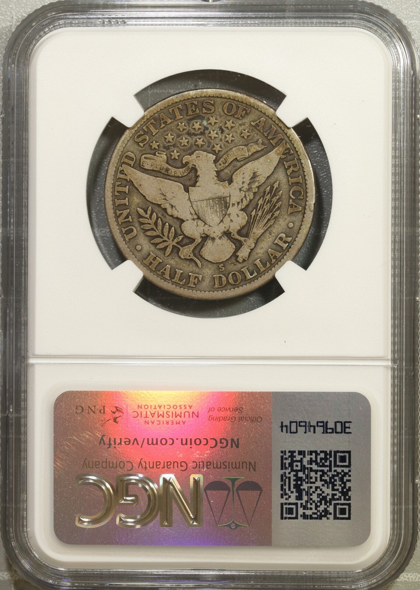 1915-S Barber Half Dollar 50c NGC VG8 #2-019 | eBay