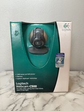 Logitech Webcam C500. 1.3MP Sensor And 5MP Photos. Glass Lens. Manual. Open Box