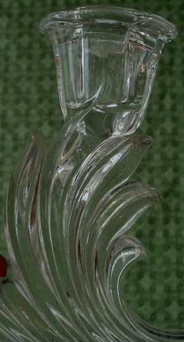 Fostoria Baroque 8.5” Candelabrum, 3-lite Crystal Clear, Gorgeous Candlestick - Picture 7 of 9
