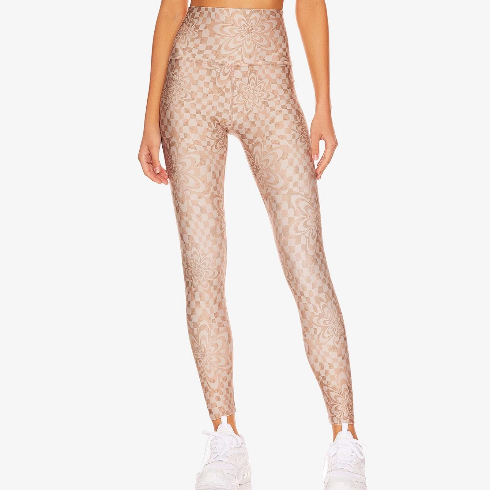 beyond-yoga high waisted midi endurance cream leggings