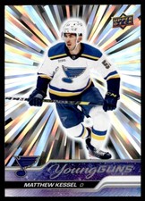 2023-24 UPPER DECK YOUNG GUNS OUTBURST SILVER MATTHEW KESSEL ROOKIE ST. LOUIS