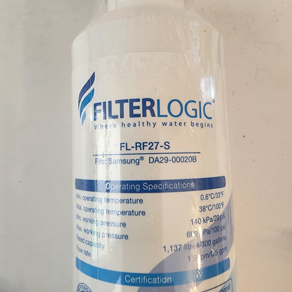 Filter Logic FL-RF27-S Replacement Water Filter Sealed | eBay
