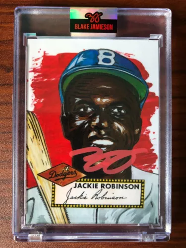 Topps Project 2020 Jackie Robinson #42 Blake Jamieson SIGNED RED AUTO /99 w COA 