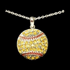CRYSTAL BASEBALL SPORT BALL GAME pendant 20