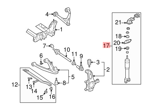 05-09 CHEVROLET CORVETTE C6 REAR RIGHT LEFT SHOCK STRUT ABSORBER ASSEMBLY SET OE