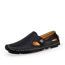 Mocassini mocassini uomo moda sandali mezza trazione traspiranti piatti scarpe casual