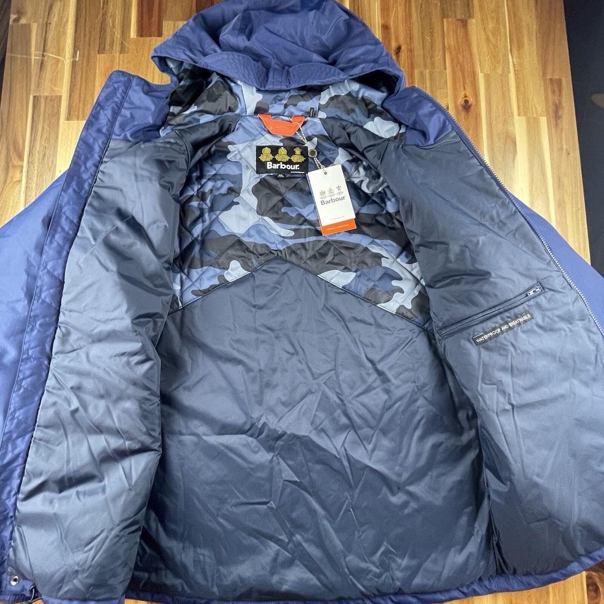 Barbour Broomfield Jacket Mens XL Waterproof Storm Force Camo