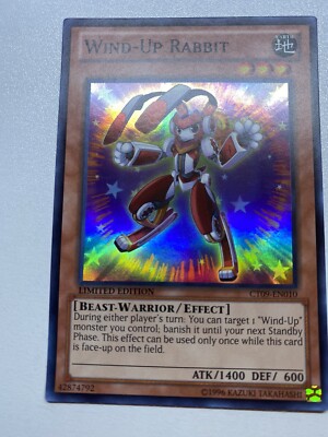 Yugioh Wind-Up Rabbit Super Rare Limited Edition CT09-EN010 MP
