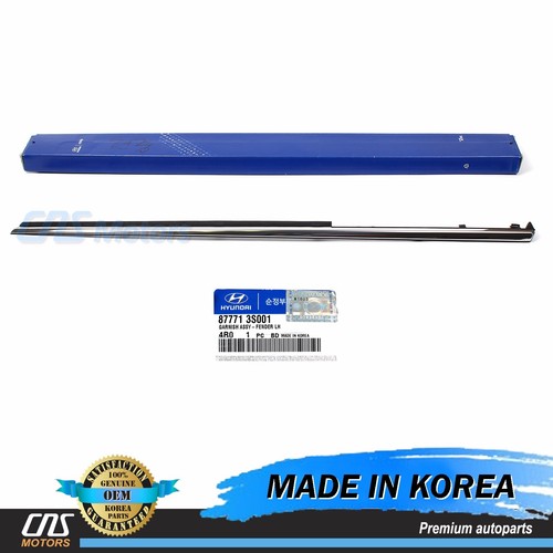 Parts Port Front Left ABS Chrome Fender Trim Molding Garnish Fits For 15-17 Hyundai Sonata, Replaces OEM 87771-C1000, 75137 : Buy Online At Best Price In KSA - Souq Is Now - Foto 9