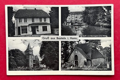 AK BANTELN bei Gronau Leine 1952 Geschäftshaus August Wilhelms, Schloss ( 128166