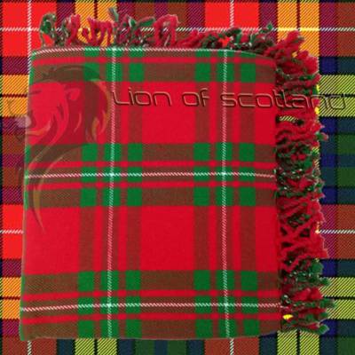 Kilt Scozzese Fly Plaid Highland Brown Tartan Realizzato In Lana Acrilica Misura 48" X 48" Con Frange - Italia - Foto 12