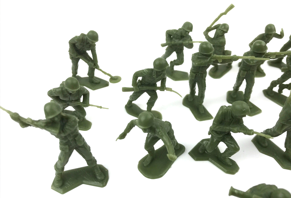 Vintage Marx Desert Fox Play Set Toy Replacement Parts Army Green