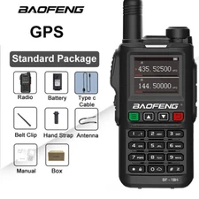 BF-18H Walkie Talkie Tri Band Wireless Copy Frequency NOAA 2 Way Radio+USB Cable