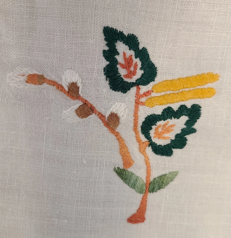 Set Of 2 Vintage Tablecloths Handmade From 1960's Easter Theme - Image 3 of 4