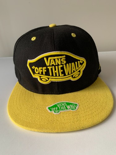 Vans off the wall cap adult size black yellow skate hat