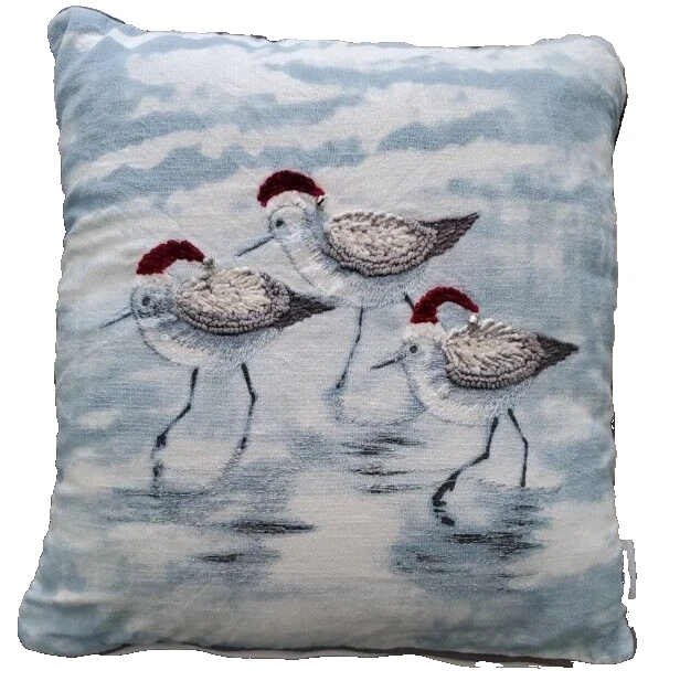 Tommy Bahama Decoración Navidad 3 Almohada Gaviota con Sombreros de Papá Noel Foto 2 de 4