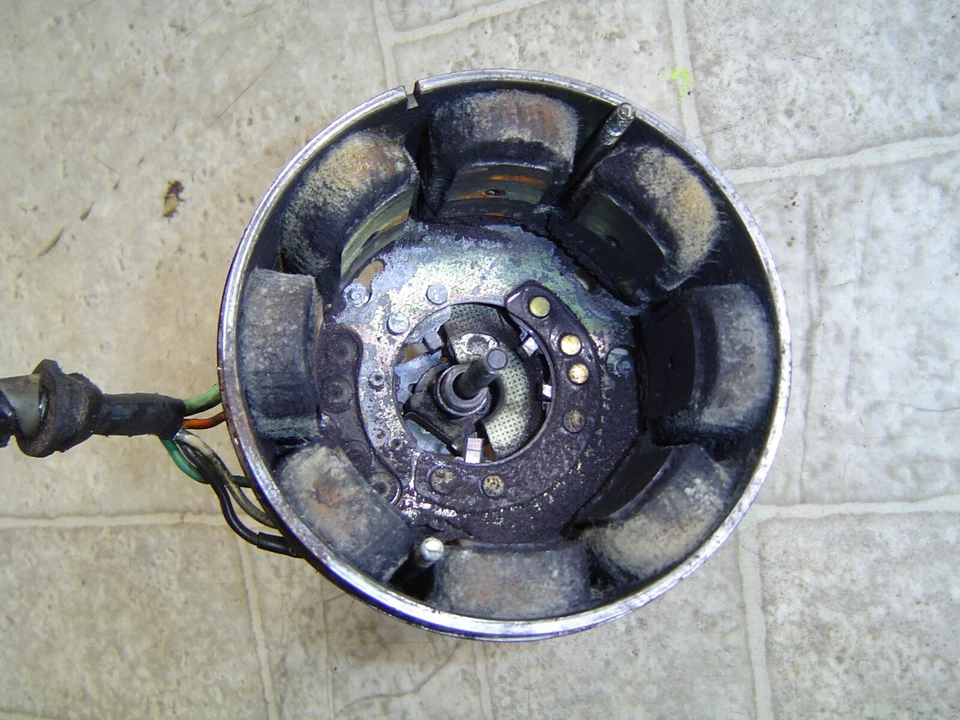 GENERADOR DE ENCENDIDO YAMAHA YA5 YA-5 ESTATOR PUNTOS PLACA Foto 2 de 2