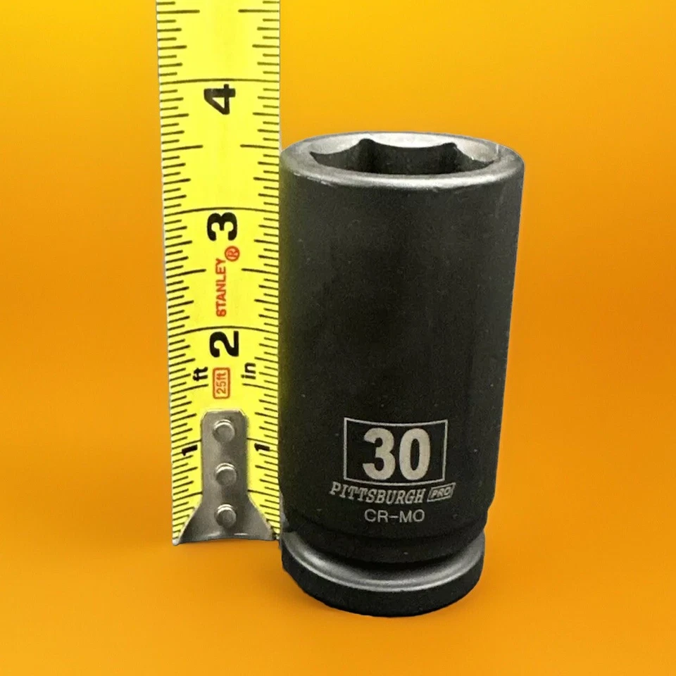 3/4 Inch Drive by 30mm Deep Impact Socket 6-Point Cr-Mo Alloy Steel Metric - Image 2 of 4