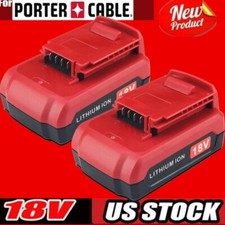 2Pack 18V Lithium-Ion Battery for Porter Cable 18 Volt PC18B PC18BL PC18BLX Tool