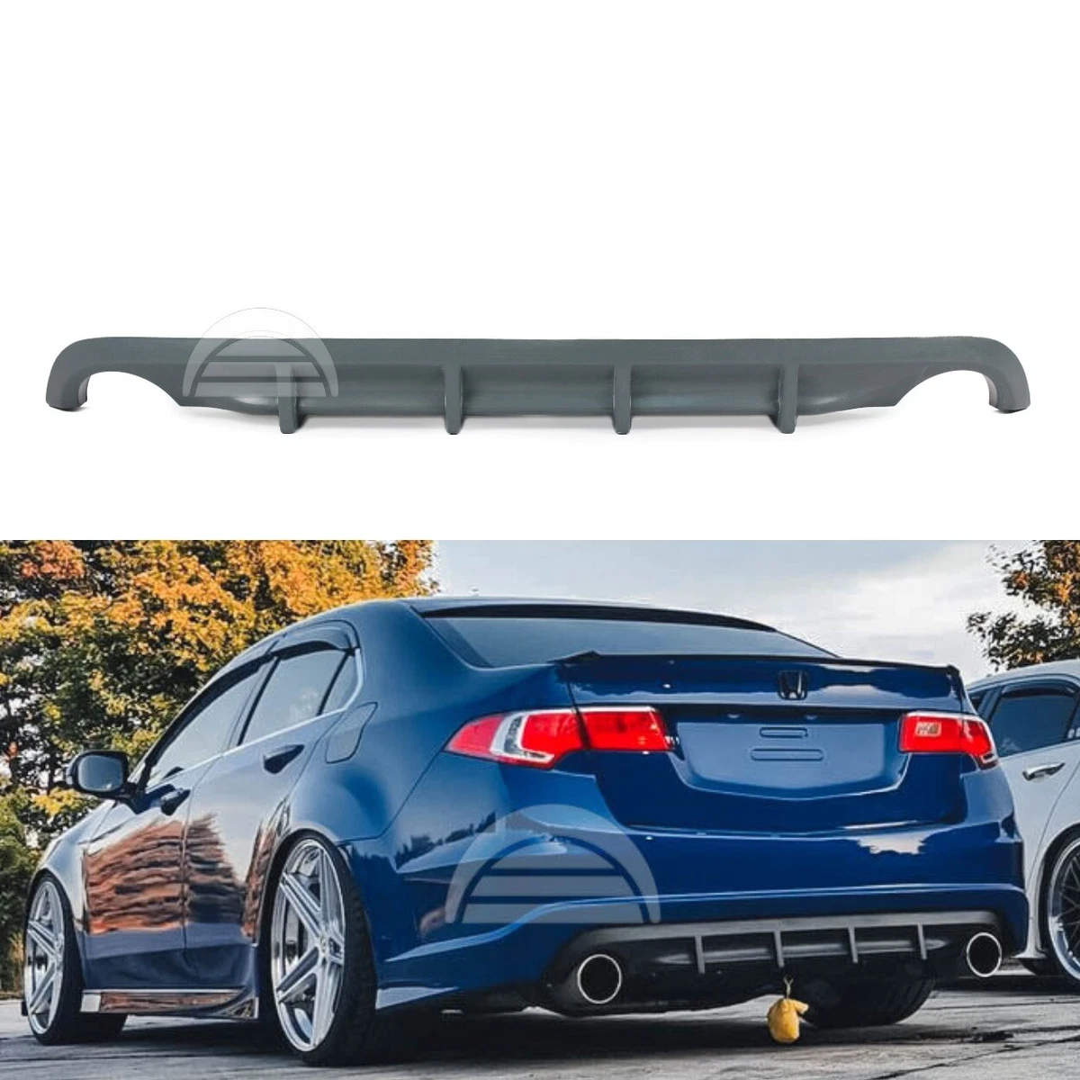 Diffuser Rear For Acura TSX Honda Accord 8 Cu2 Compatible with 