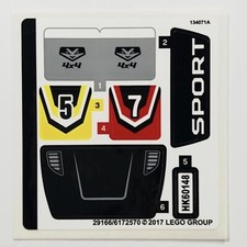 LEGO STICKER SHEET 60148 ATV Race Team Decals Stickers Town City Off-Road