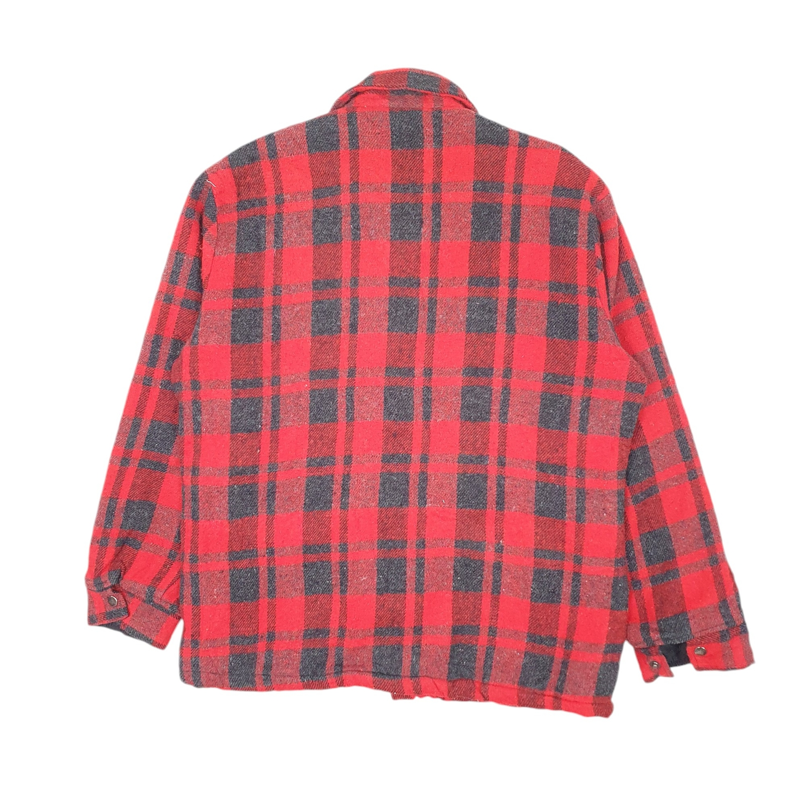 NORTHERN SUMMIT Wool Jacket Coat Plaid Mackinaw Mens L image 4