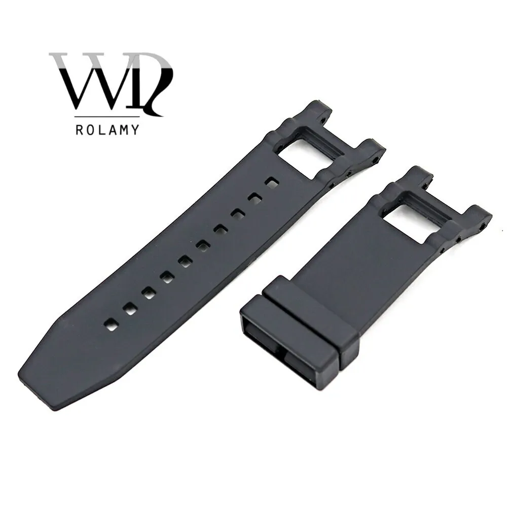 28mm Black Silicone Rubber Watch Strap Band Fits For Invicta Subaqua