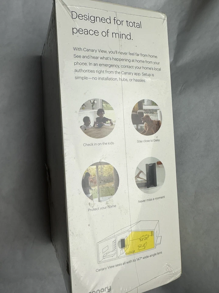 Canary View Indoor Security Camera 1080P HD Black (WiFi) - New - Image 2 of 4