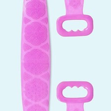 Silicone Bath Towel Back Brush Scrubber Exfoliating Scrub Body Wash Dual Side