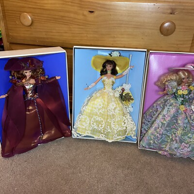 Spring Bouquet Barbie Doll Enchanted Seasons Collection Blonde Limited Editition