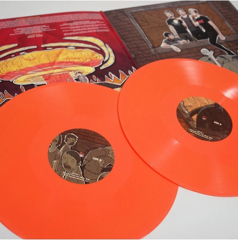 All Time Low - Don't Panic: It's Longer Now 2LP Orange Vinyl Brand New Sealed  - Image 2 of 2