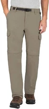 BC Clothing Men’s Convertible Cargo Pants Outdoor Hiking Zip-Off Shorts Stretch